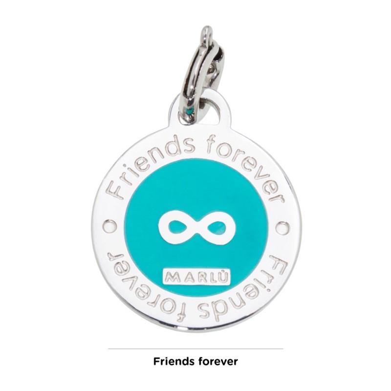 ROUND S.STEEL PENDANT INFINITY TURQUOISE ROUND S.STEEL PENDANT INFINITY TURQUOISE