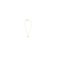 S.S.GOLD IP NECKLACE MEDAL PEND WITH SUN WHITE CZ STONE S.steel gold ip necklace cross chain, 1 mm width, 0,27 thickness, with m