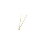 Collana medaglietta rosa dei venti pendente con zirconi Collana medaglietta rosa dei venti pendente con zirconi