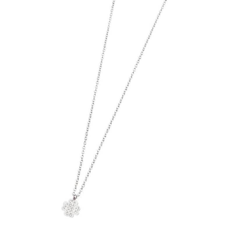316L S.STEEL NECKLACE CLOVER WITH STONES 316 S.STEEL NECKLACE 8.5*8.5*1.5 MM CLOVER WITH CLAY AND RHINESTONES,1.6 MM BALL CHAIN 316L S.STEEL NECKLACE CLOVER WITH STONES 316 S.STEEL NECKLACE 8.5*8.5*1.5 MM CLOVER WITH CLAY AND RHINESTONES,1.6 MM BALL CHAIN
