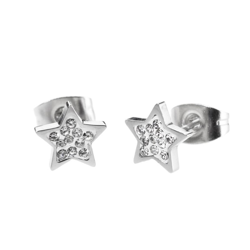 316L S.STEEL EARRING STAR WITH STONES 316 S.STEEL EARRINGS WITH 7*1.5 MM STAR,STAR WITH CLAY AND RHINESTONES 316L S.STEEL EARRING STAR WITH STONES 316 S.STEEL EARRINGS WITH 7*1.5 MM STAR,STAR WITH CLAY AND RHINESTONES