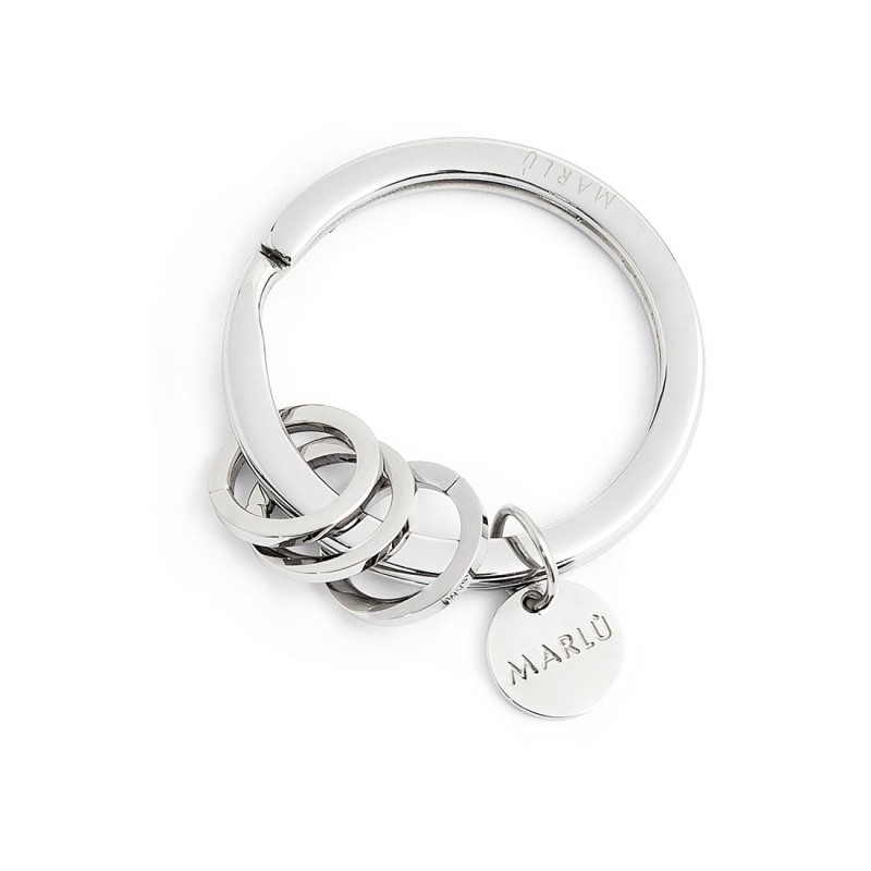 S.STEEL KEYRING 30MM WITH RINGS Polished s.steel keyring with 30 mm diameter, 2,70 mm width, 2,40 mm thickness, with lasered Mar S.STEEL KEYRING 30MM WITH RINGS Polished s.steel keyring with 30 mm diameter, 2,70 mm width, 2,40 mm thickness, with lasered Mar