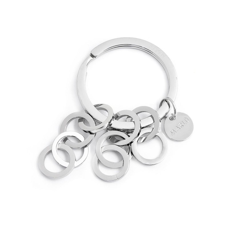 S.STEEL KEYRING 30MM WITH RINGS CHAINS Polished s.steel keyring with 30 mm diameter, 2,70 mm width, 2,40 mm thickness, with lase S.STEEL KEYRING 30MM WITH RINGS CHAINS Polished s.steel keyring with 30 mm diameter, 2,70 mm width, 2,40 mm thickness, with lase