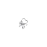 S.STEEL KEYRING HEART WITH RINGS CHAINS Polished s.steel keyring heart shape with 31*31,05 mm, 2,80 mm width, 3 mm thickness, wi S.STEEL KEYRING HEART WITH RINGS CHAINS Polished s.steel keyring heart shape with 31*31,05 mm, 2,80 mm width, 3 mm thickness, wi