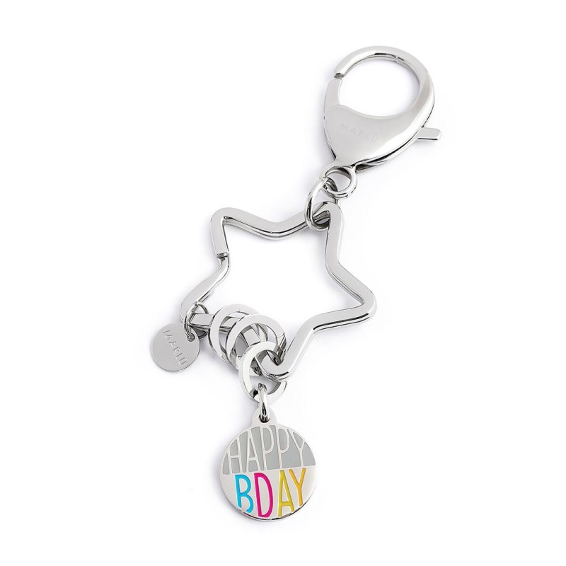 S.STEEL KEYRING STAR WITH RINGS Polished s.steel keyring star shape with 35,05*35,30 mm, 2,70 mm width, 3,30 mm thickness, with S.STEEL KEYRING STAR WITH RINGS Polished s.steel keyring star shape with 35,05*35,30 mm, 2,70 mm width, 3,30 mm thickness, with