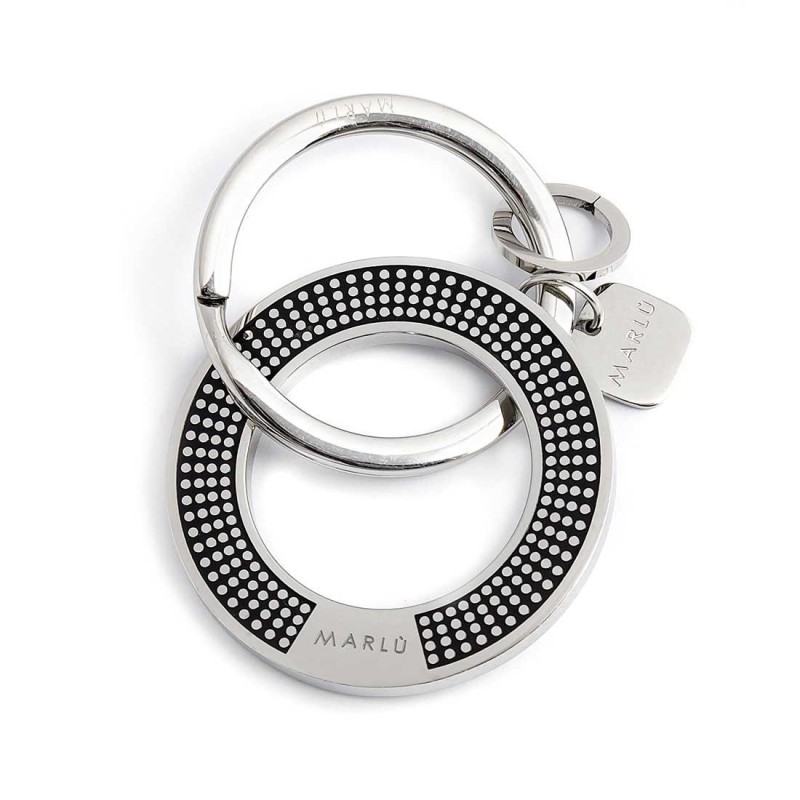 S.STEEL KEYRING WITH DOUBLE RING Polished s.steel keyring with double ring: first ring is with 30 mm diameter, 2,70 mm width, 2, S.STEEL KEYRING WITH DOUBLE RING Polished s.steel keyring with double ring: first ring is with 30 mm diameter, 2,70 mm width, 2,