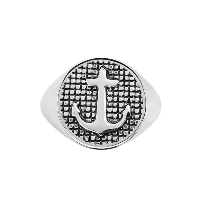S.STEEL ROUND PLATE WITH ANCHOR Polished s.steel round plate 16,20 mm diameter, 1 mm thickness with on the front side in the mid S.STEEL ROUND PLATE WITH ANCHOR Polished s.steel round plate 16,20 mm diameter, 1 mm thickness with on the front side in the mid
