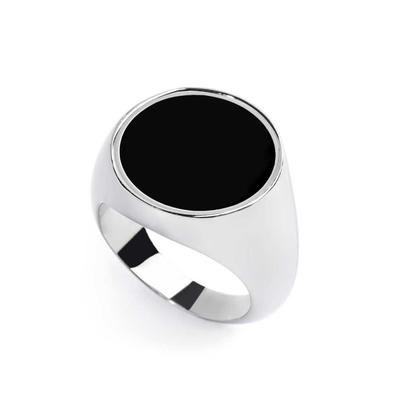 S.STEEL ROUND PLATE WITH BLACK ENAMEL Polished s.steel round plate 16,20 mm diameter, 1 mm thickness with on the front side blac S.STEEL ROUND PLATE WITH BLACK ENAMEL Polished s.steel round plate 16,20 mm diameter, 1 mm thickness with on the front side blac