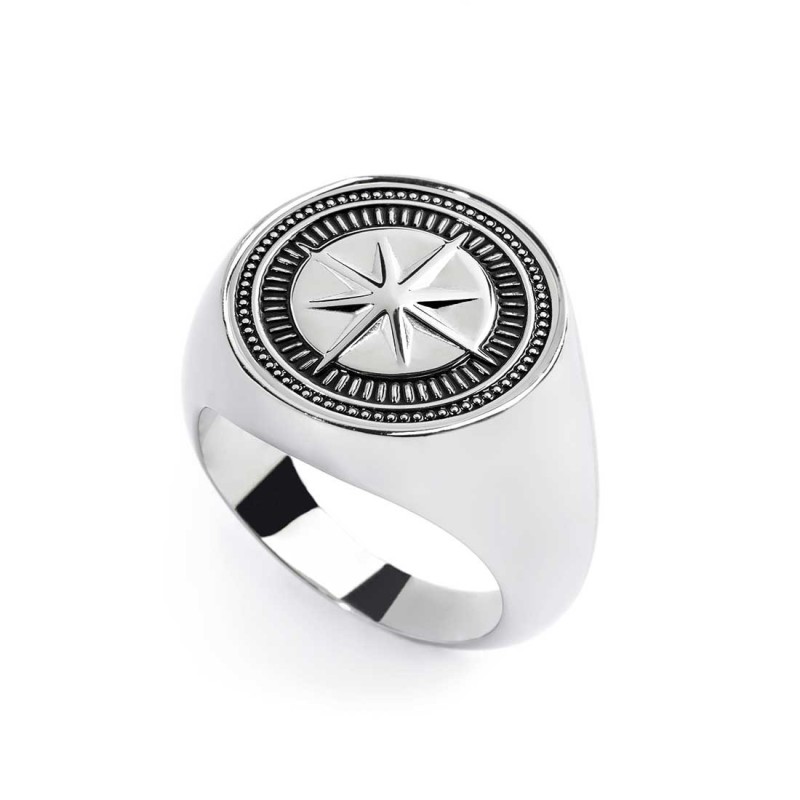 S.STEEL ROUND PLATE WITH WIND ROSE Polished s.steel round plate 16,20 mm diameter, 1 mm thickness with on the front side in the S.STEEL ROUND PLATE WITH WIND ROSE Polished s.steel round plate 16,20 mm diameter, 1 mm thickness with on the front side in the