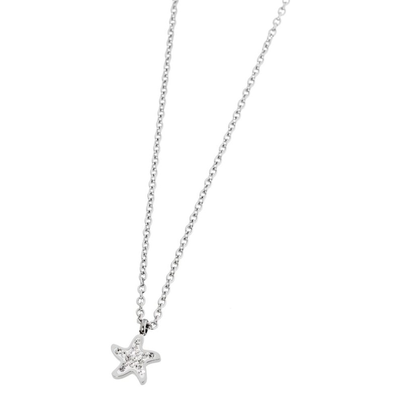 S.STEEL SEA STAR NECKLACE WITH CRYSTALS 316 S.STEEL NECKLACE, 8.69*8.96*1.5 MM "SEA STAR" WITH CLAY AND CRYSTAL RHINESTONES. 0.4 S.STEEL SEA STAR NECKLACE WITH CRYSTALS 316 S.STEEL NECKLACE, 8.69*8.96*1.5 MM "SEA STAR" WITH CLAY AND CRYSTAL RHINESTONES. 0.4