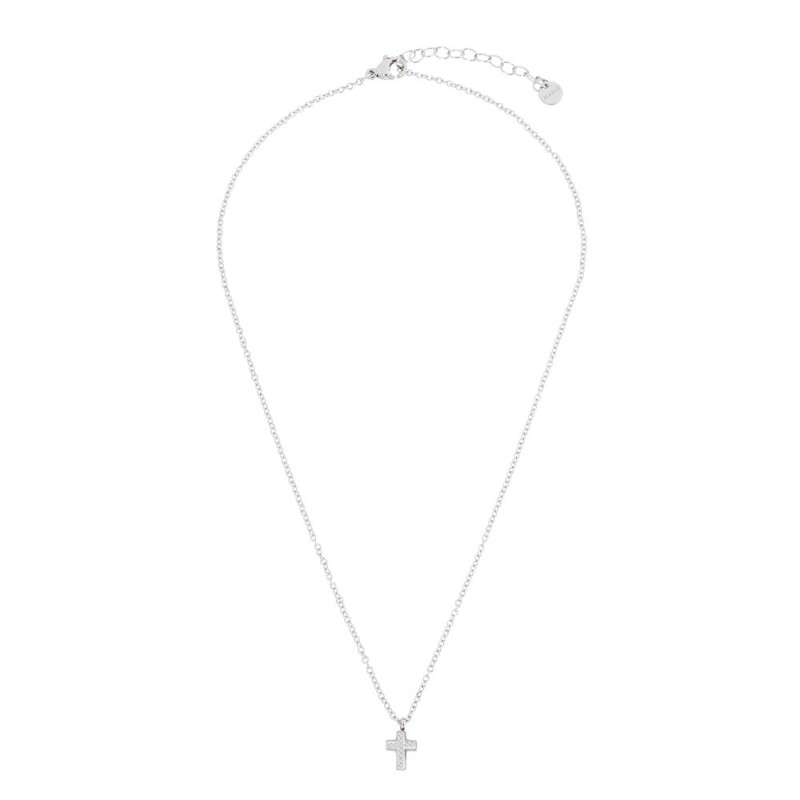 S.STEEL CROSS NECKLACE WITH CRYSTALS 316 S.STEEL NECKLACE, 8.5*6.79*1.5 MM "CROSS" WITH CLAY AND CRYSTAL RHINESTONES. 0.4 MM "O" S.STEEL CROSS NECKLACE WITH CRYSTALS 316 S.STEEL NECKLACE, 8.5*6.79*1.5 MM "CROSS" WITH CLAY AND CRYSTAL RHINESTONES. 0.4 MM "O"