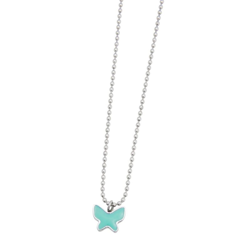S.STEEL NECKLACE WITH SMALL BUTTERFLY NECKLACE 8.5MM BUTTERFLYWITH 1.2 MM BALL CHAINTOTAL LENGHT 38+5CMAccessories: MAG000 S.STEEL NECKLACE WITH SMALL BUTTERFLY NECKLACE 8.5MM BUTTERFLYWITH 1.2 MM BALL CHAINTOTAL LENGHT 38+5CMAccessories: MAG000