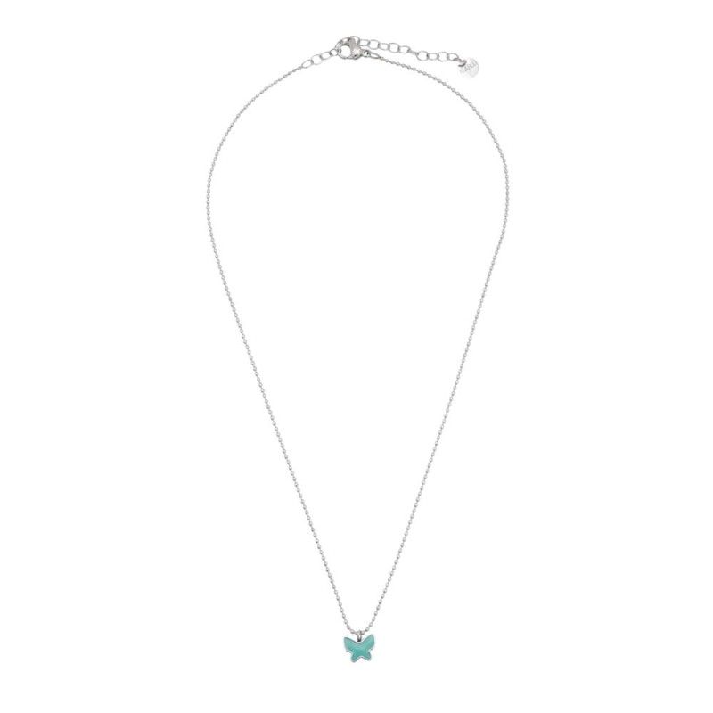 S.STEEL NECKLACE WITH SMALL BUTTERFLY NECKLACE 8.5MM BUTTERFLYWITH 1.2 MM BALL CHAINTOTAL LENGHT 38+5CMAccessories: MAG000 S.STEEL NECKLACE WITH SMALL BUTTERFLY NECKLACE 8.5MM BUTTERFLYWITH 1.2 MM BALL CHAINTOTAL LENGHT 38+5CMAccessories: MAG000
