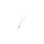 Collana con croce pendente e zircone Collana con croce pendente e zircone