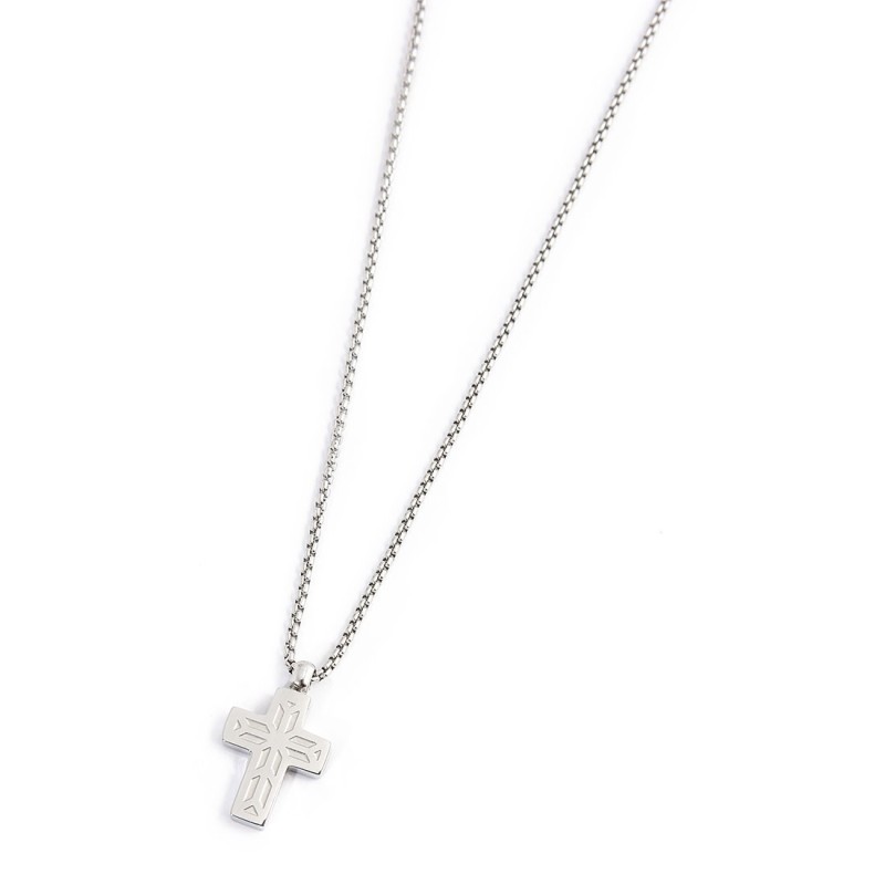 Collana con croce pendente con zirconi Collana con croce pendente con zirconi