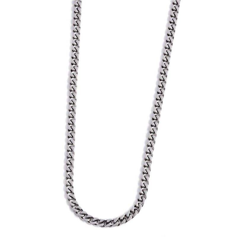 S.STEEL NECKLACE CURB CHAIN 4,40 MM S.steel necklace 4,40 mm curb chain. Total lenght 50 cm with double locks 14,8 mm adjustable S.STEEL NECKLACE CURB CHAIN 4,40 MM S.steel necklace 4,40 mm curb chain. Total lenght 50 cm with double locks 14,8 mm adjustable