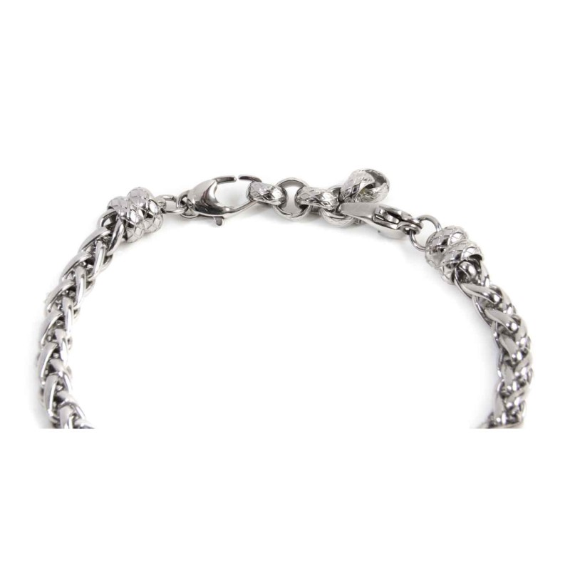 S.STEEL BR SONAGLIO CHAIN 5.80 MM S.steel polished bracelet with sonaglio chain with thickness 5.80 mm. At both ends double ring S.STEEL BR SONAGLIO CHAIN 5.80 MM S.steel polished bracelet with sonaglio chain with thickness 5.80 mm. At both ends double ring