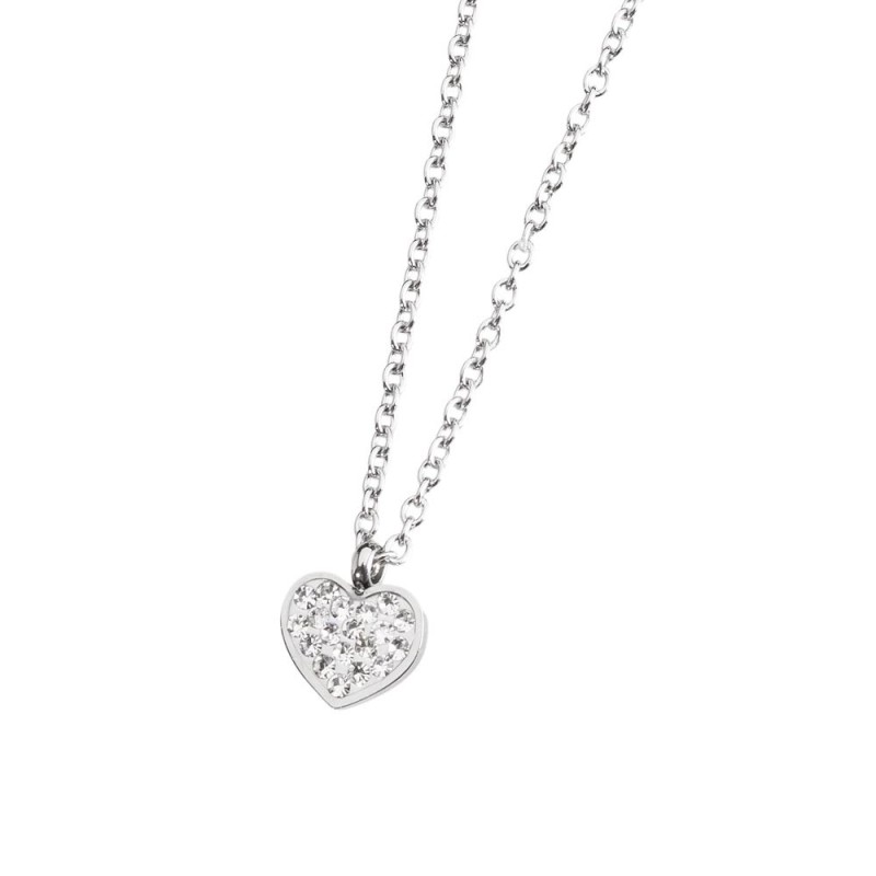 316L S.STEEL NECKLACE HEART WITH STONES 316 S.STEEL NECKLACE 8.5*7.5*1.5 MM HEART WITH CLAY AND RHINESTONES,1.6MM BALL CHAIN IN 316L S.STEEL NECKLACE HEART WITH STONES 316 S.STEEL NECKLACE 8.5*7.5*1.5 MM HEART WITH CLAY AND RHINESTONES,1.6MM BALL CHAIN IN