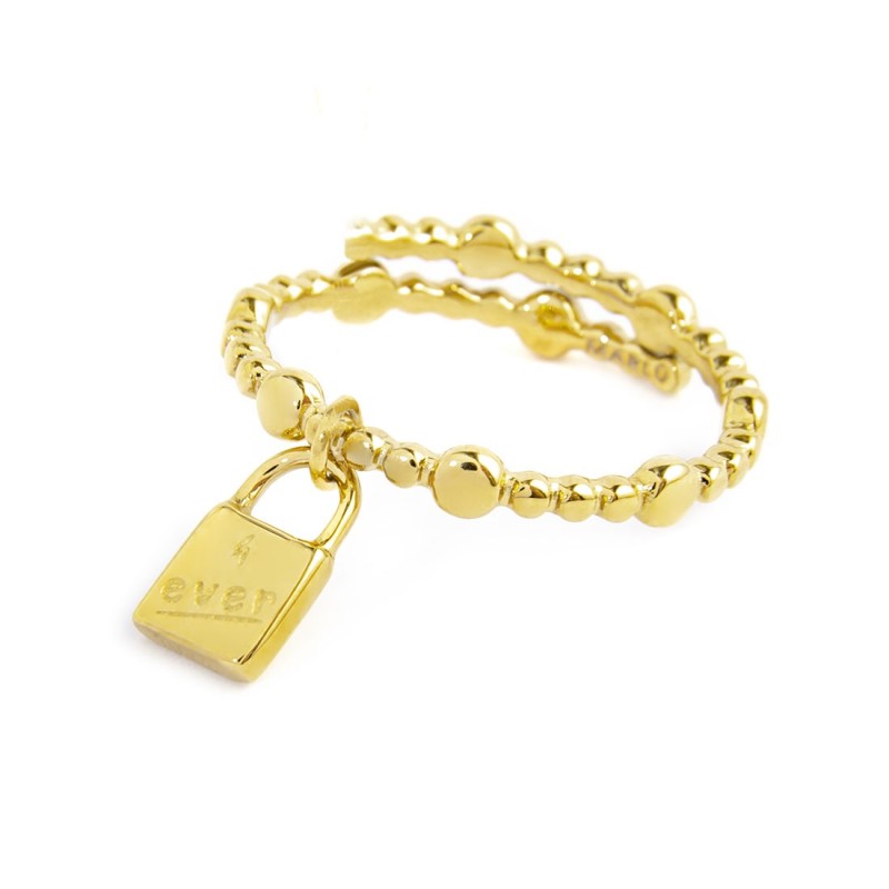 S.S GOLD IP RING PADLOCK PEND WITH RED CRYSTAL SIZE 52 Polished s.steel gold ip with dots texture by stamping, 1,50 mm width, 1, S.S GOLD IP RING PADLOCK PEND WITH RED CRYSTAL SIZE 52 Polished s.steel gold ip with dots texture by stamping, 1,50 mm width, 1,