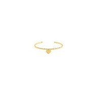 Bracciale rigido cuore pendente Bracciale rigido cuore pendente