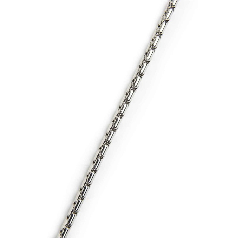 COLLANA ACCIAIO BOX OVAL 3 MM