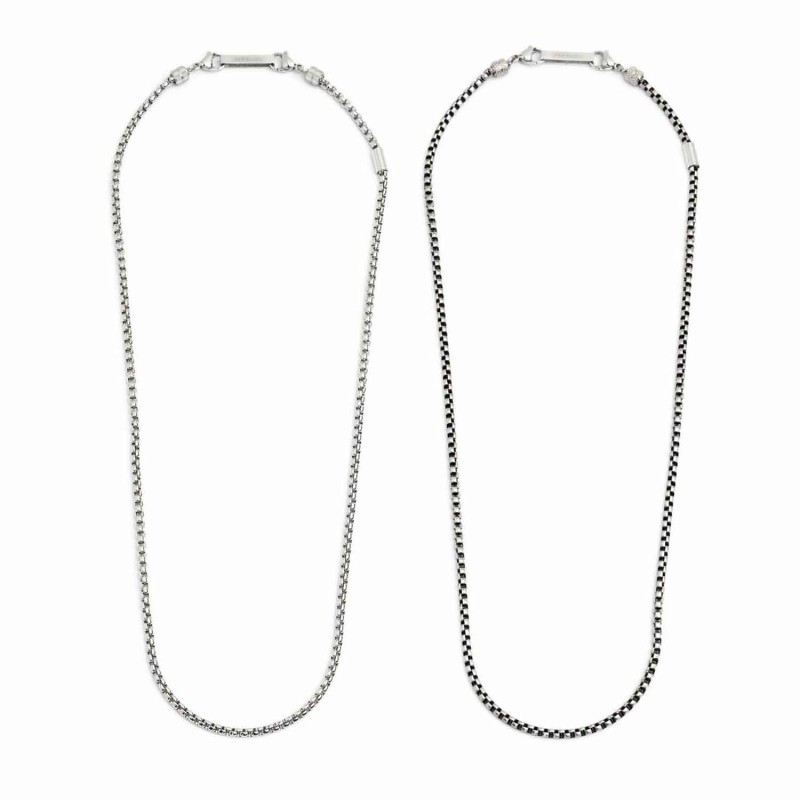 Collana catena box rounded 3mm Collana catena box rounded 3mm