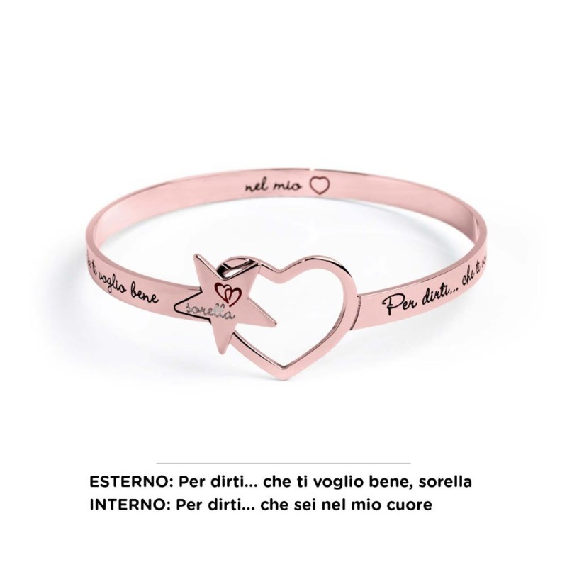 BRACCIALE RIGIDO STELLA CUORE BRACCIALE RIGIDO STELLA CUORE