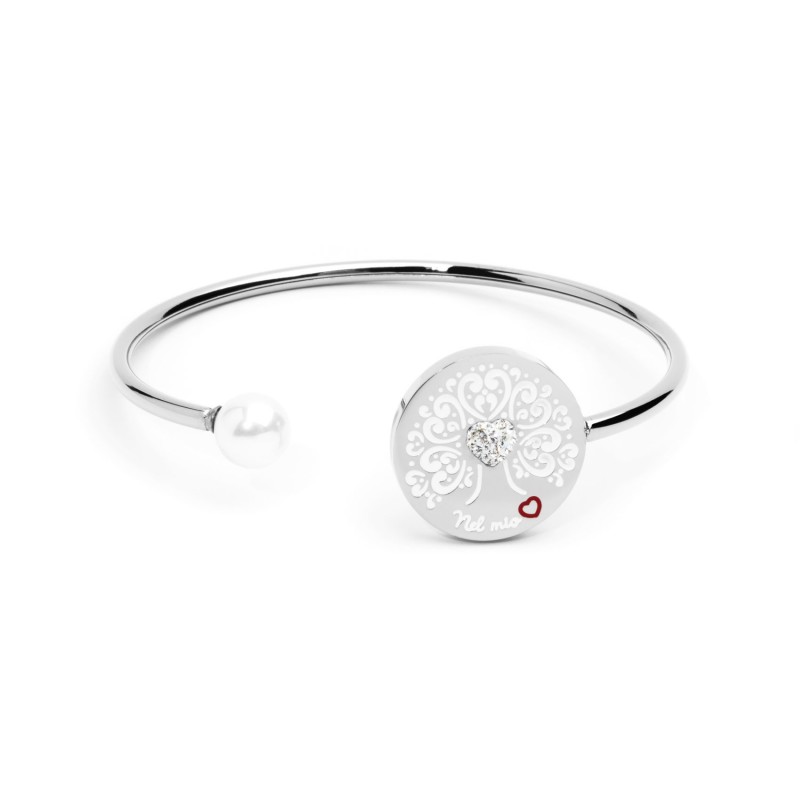 BRACCIALE RIGIDO ALBERO DEI VALORI CRISTALLI BRACCIALE RIGIDO ALBERO DEI VALORI CRISTALLI