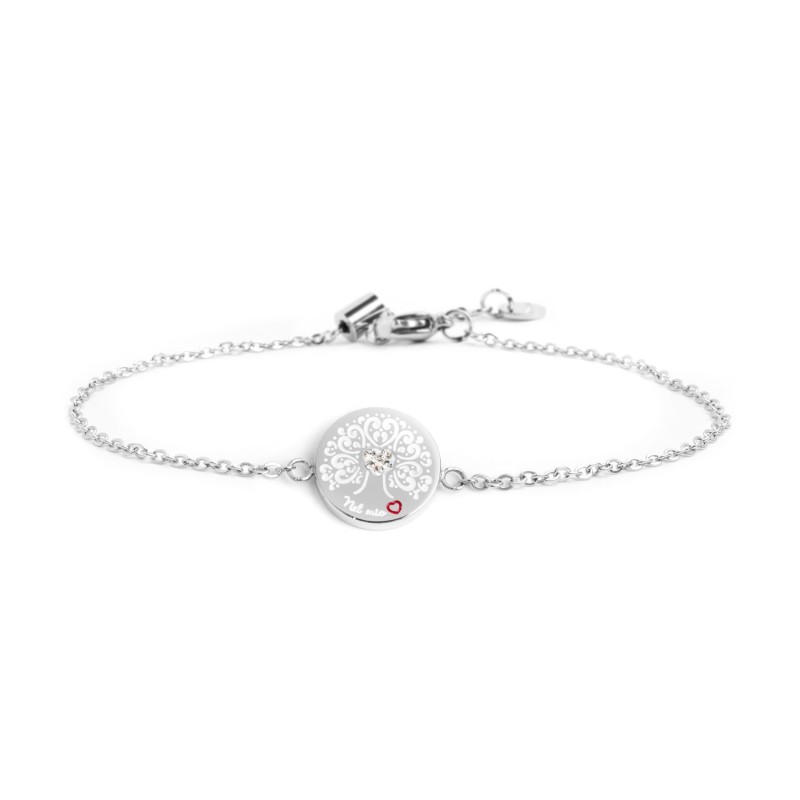 Bracciale In Pelle Doppio Giro Con Fermaglio A Briglia - FAVORIT - Acciaio Inox Placcato Oro Rosa, Prodotto In Germania