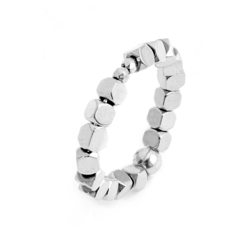 Anello elastico ematite cubica Anello elastico ematite cubica