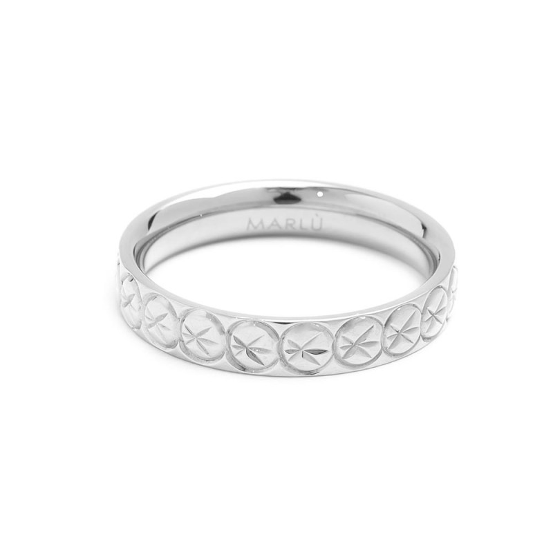 Anello texture stelle