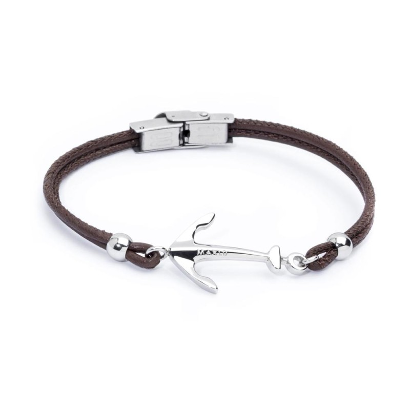 Bracciale in pelle con ancora Bracciale in pelle con ancora