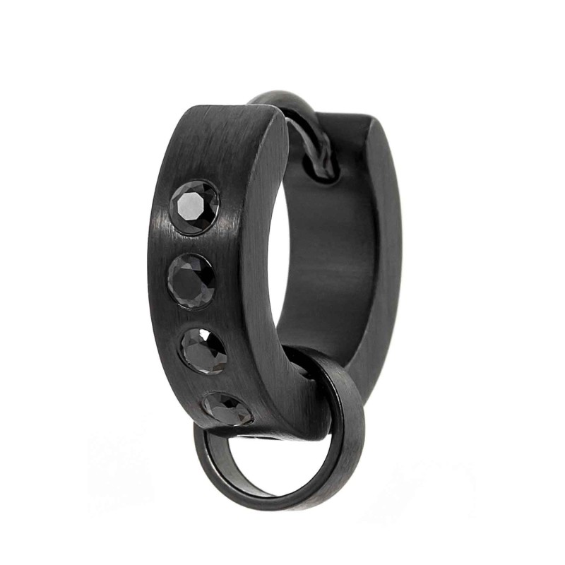 MONO OR CER 14MM CRIST NERI CON ANEL