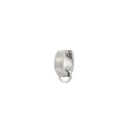 Orecchino a cerchio 14mm con anello per charm Orecchino a cerchio 14mm con anello per charm