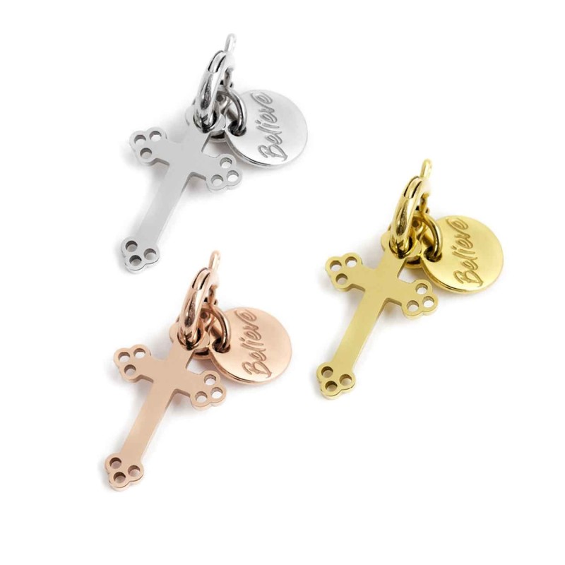 Charm croce traforata Charm croce traforata