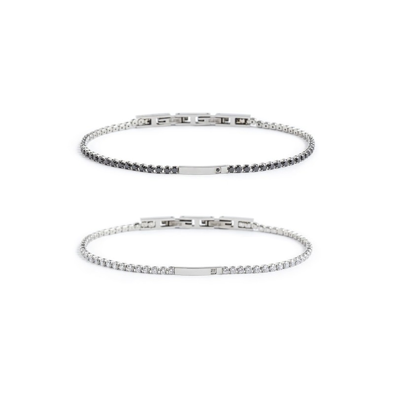 Bracciali tennis e bracciale catena box rounded Bracciali tennis e bracciale catena box rounded
