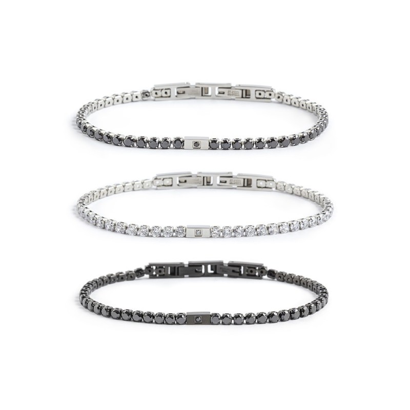 Bracciali tennis e bracciale catena box rounded Bracciali tennis e bracciale catena box rounded