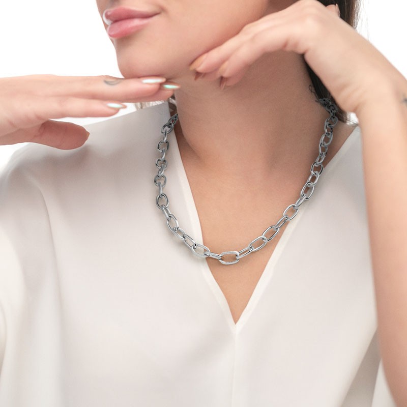 COLLANA CAT MAGLIA LARGA TEXT