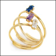 Anelli con cristallo baguette Anelli con cristallo baguette