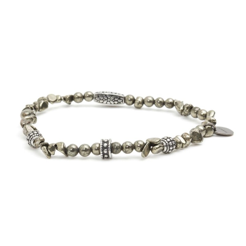 ELASTIC BRACELET WITH STONES 21CM With 4mm. stones and s.steel parts