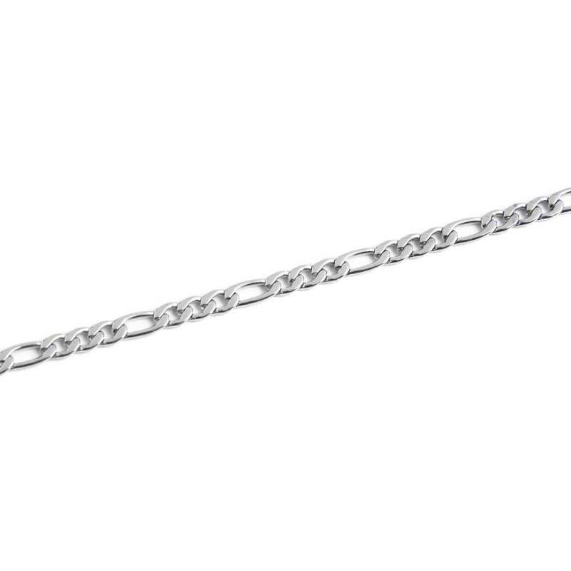 PROSTEEL Braccialetto Catena Figaro 3 In 1 Catena Spessa Struttura