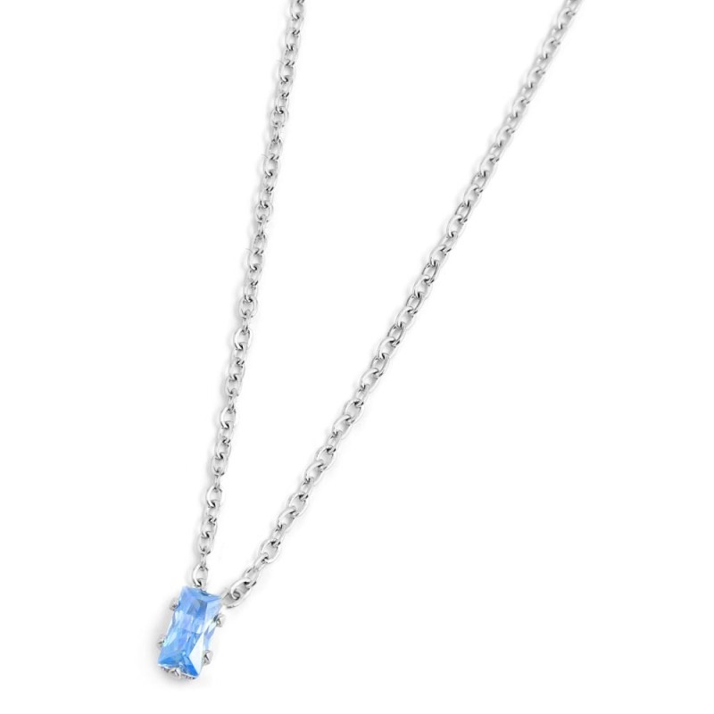 COLLANA 44CM CON CUBIC ZIRCONIA BAUGETTE COLLANA 44CM CON CUBIC ZIRCONIA BAUGETTE