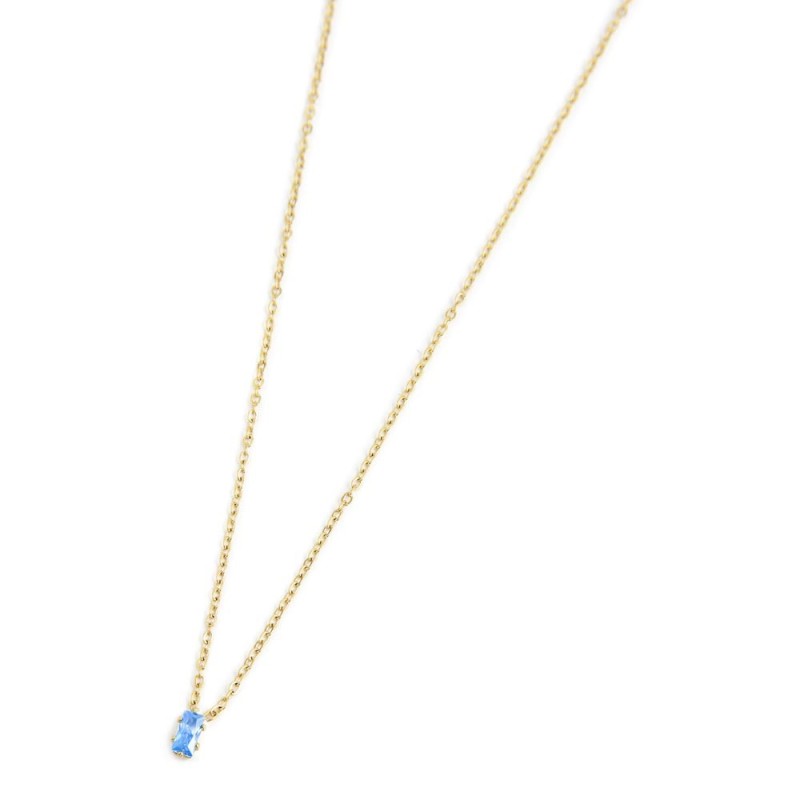 Collana con zircone baguette Collana con zircone baguette