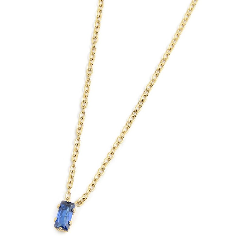 COLLANA 44CM CON CUBIC ZIRCONIA BAUGETTE COLLANA 44CM CON CUBIC ZIRCONIA BAUGETTE