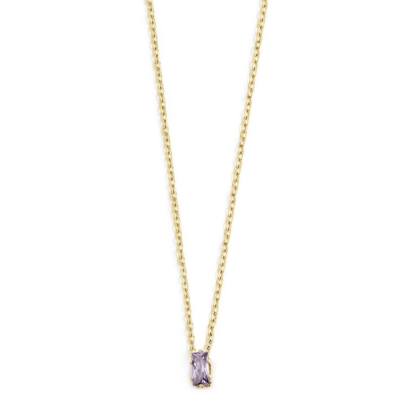 COLLANA 44CM CON CUBIC ZIRCONIA BAUGETTE COLLANA 44CM CON CUBIC ZIRCONIA BAUGETTE