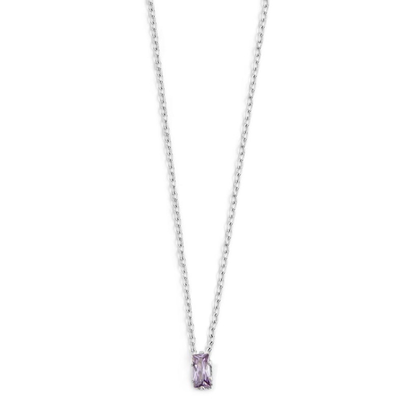 COLLANA 44CM CON CUBIC ZIRCONIA BAUGETTE COLLANA 44CM CON CUBIC ZIRCONIA BAUGETTE