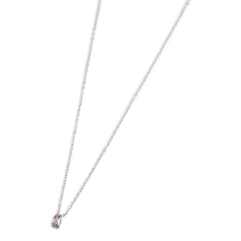 COLLANA 44CM CON CUBIC ZIRCONIA BAUGETTE COLLANA 44CM CON CUBIC ZIRCONIA BAUGETTE