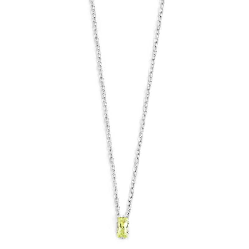 COLLANA 44CM CON CUBIC ZIRCONIA BAUGETTE