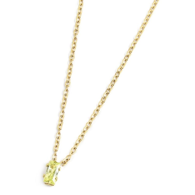 Collana con zircone baguette Collana con zircone baguette