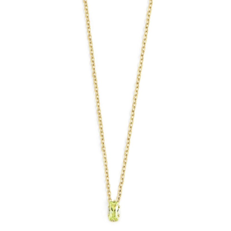 Collana con zircone baguette Collana con zircone baguette